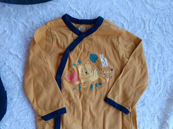 Lot de 2 pyjamas léger été Garçon 6 mois Tigre hello Tiger explorer Orchestra 100% coton - photo numéro 11