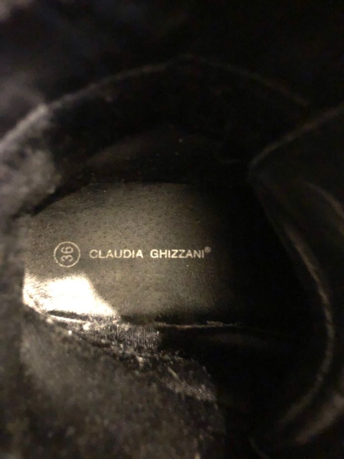 Claudia Ghizzani - Bottines noires effet peau - photo numéro 5