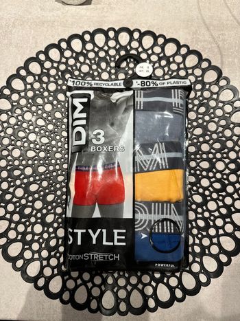 Lot de 3 boxers homme taille XL DIM