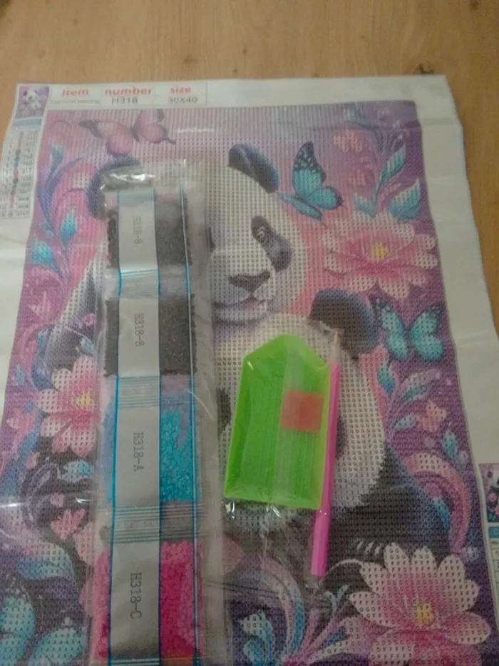 Diamond painting pandas - photo numéro 2
