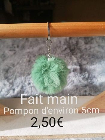 Porte clé pompon