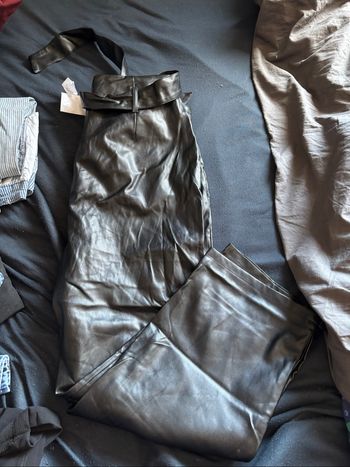 Pantalon similicuir cuir
