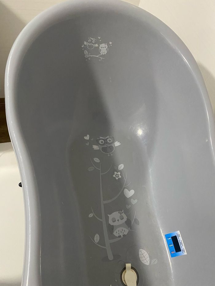 Baignoire sur pied avec thermomètre - photo numéro 3