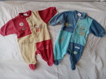 Lot de 2 pyjamas naissance