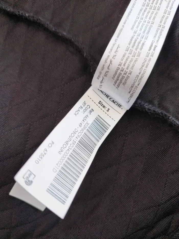 Gilet sans manches noir "Cache-cache" Taille S - photo numéro 8