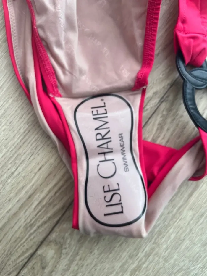 Bas de maillot de bain Lise Charbel Anneaux couleur Framboise neuf taille 42 - photo numéro 7