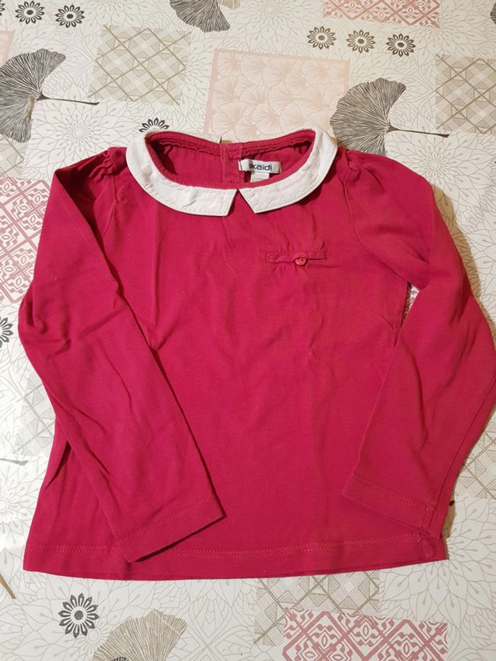 Tee-shirt Okaidi col claudine 4 ans