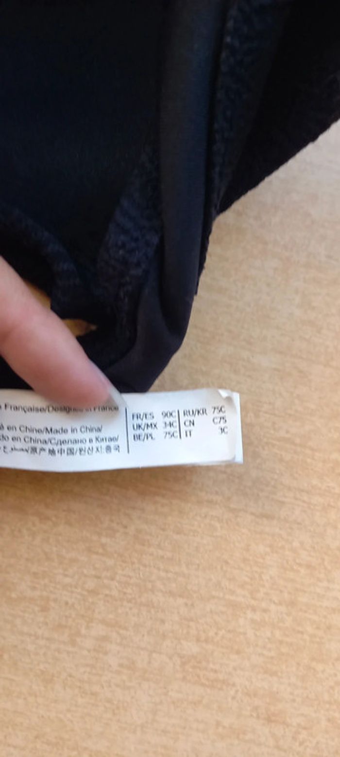 Maillot de bain deux pièces noir Etam 38 90C - photo numéro 4