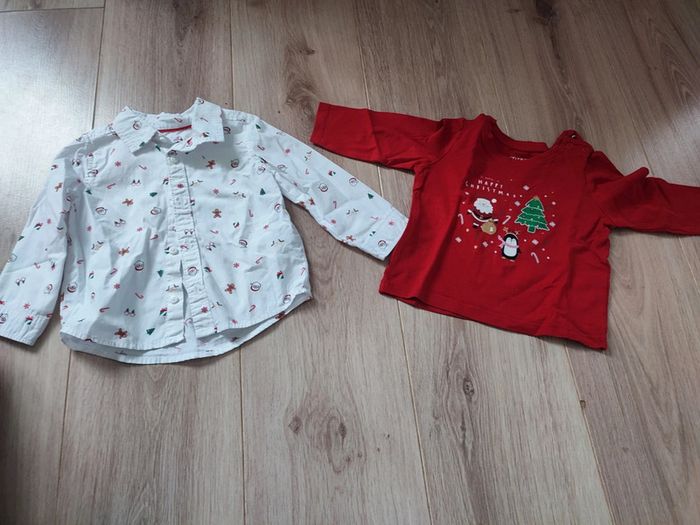 Chemise 9 mois noël