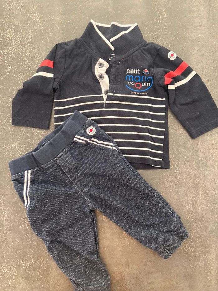 Ensemble Terre de Marins taille 9 mois