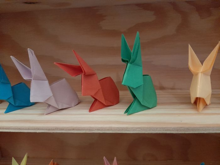 Mini lapins colorés Pâques, anniversaire, baptême, déco - photo numéro 2