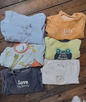 6 pyjamas hiver 18 mois garcon