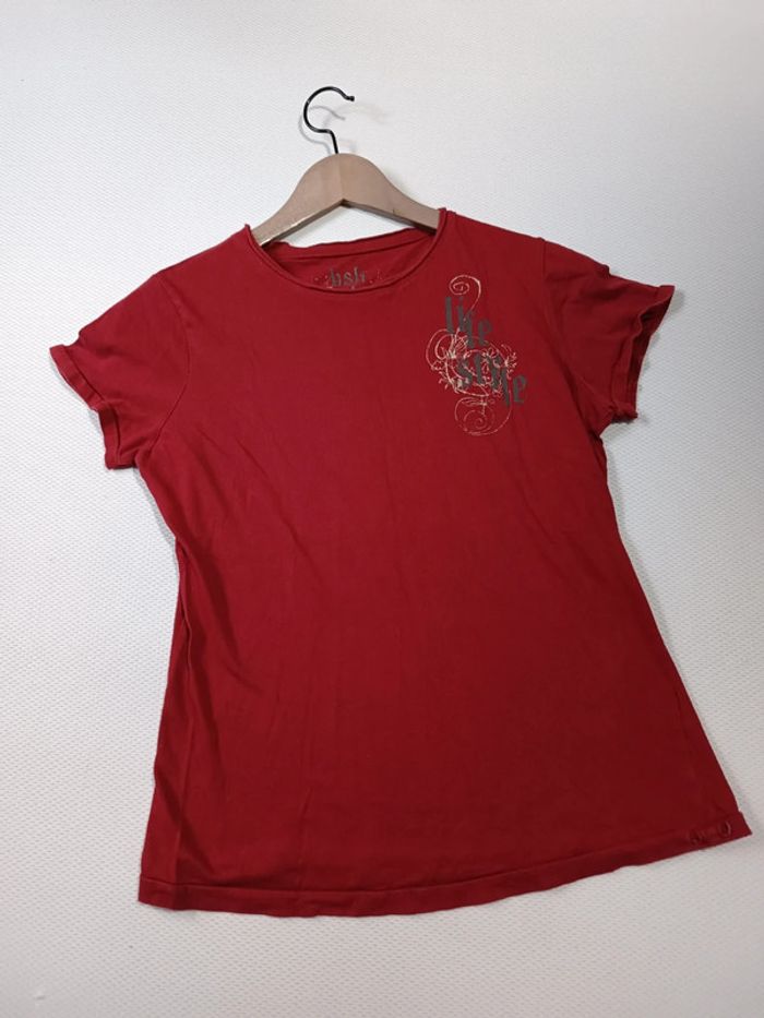 T-shirt rouge Bershka 36 - photo numéro 2