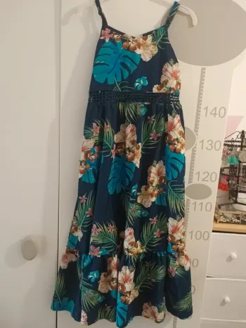 Robe longue fleurie