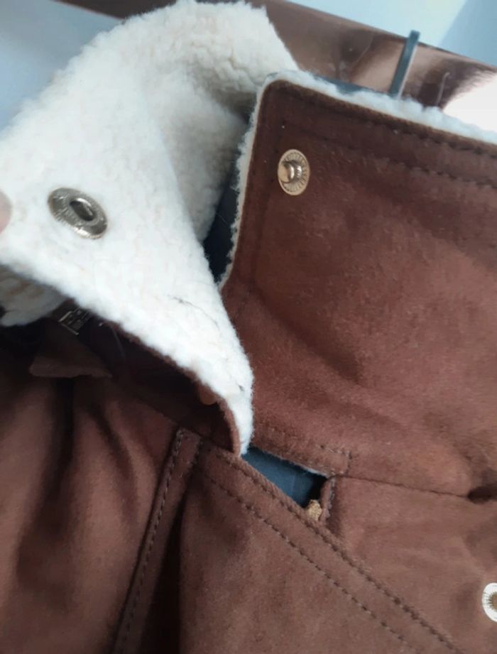 Ikks manteau chaud style mouton retourné T.38 - photo numéro 4