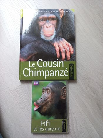 Livre et dvd sur les chimpanzés neufs