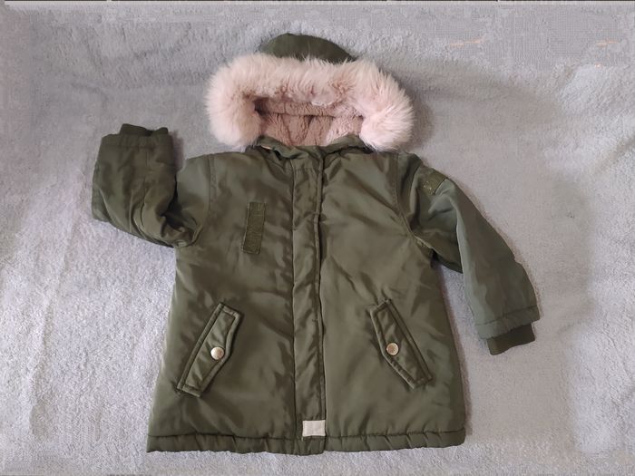 Manteau kaki rose 18 mois - photo numéro 2