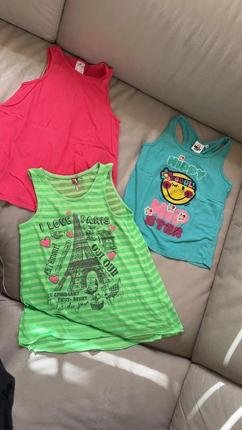 Lot de 3 débardeurs 10 ans