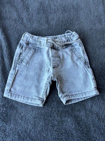 Short en jean gris