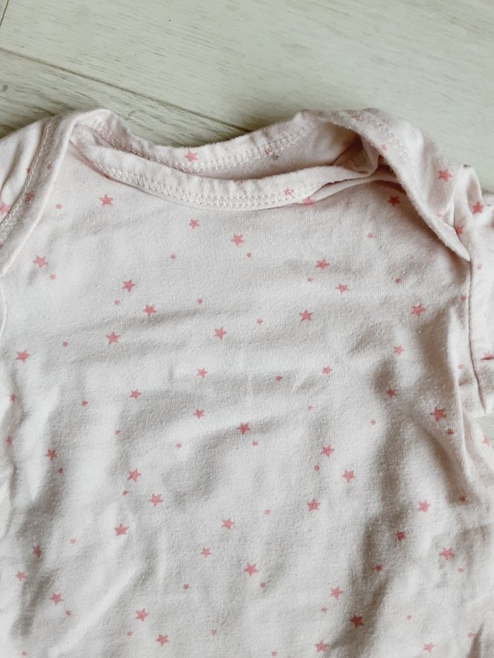 Vêtement bébé fille body manches longues rose étoiles Tape à l’œil 6 mois - photo numéro 3