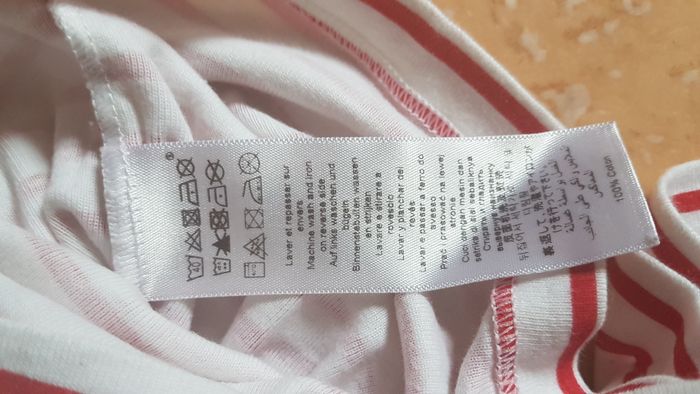 T shirt garçon 3 ans blanc rayé rouge Petit Bateau - photo numéro 3