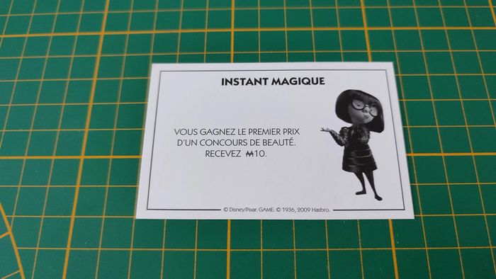 Carte instant magique Gagnez le premier prix jeu de société Monopoly Disney éditions Hasbro #B94