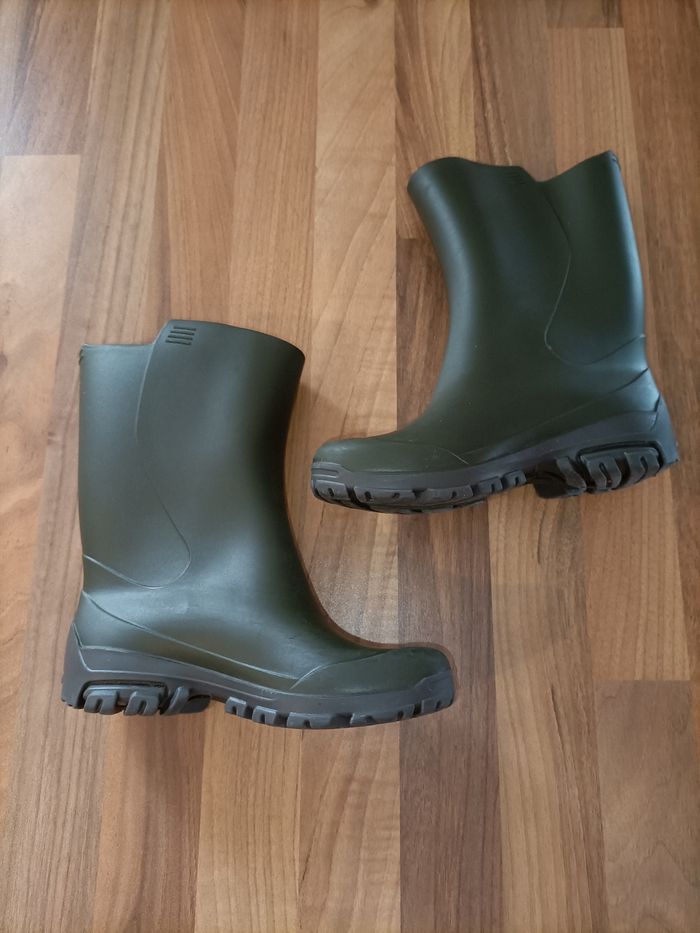 Bottes de pluie 25-26 kaki solognac (Decathlon) - photo numéro 3