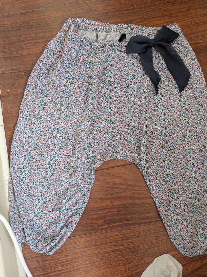 Pantacourt de pyjama sarouel liberty