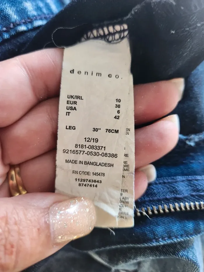 Jean slim effet délavé - Denim Co - Taille 38 (EUR) / 10 (UK) / 6 (US) / 42 (IT) - photo numéro 4