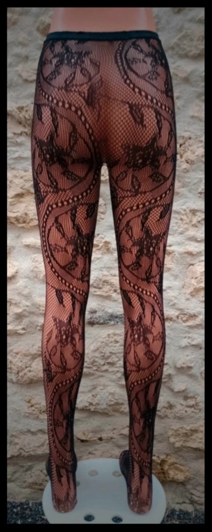 Collant résille motif fantaisie - photo numéro 3