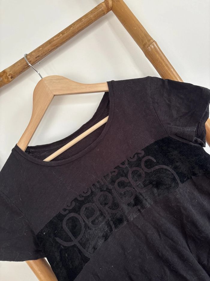 t-shirt noir le temps des cerises taille M - photo numéro 2