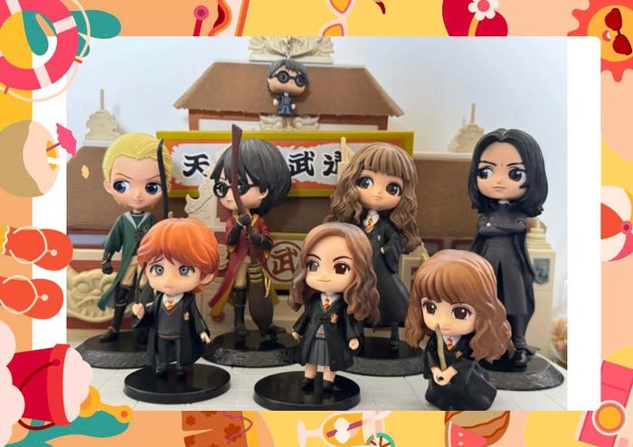Lot 8 Figurines Harry Potter poudlard hogwarts - photo numéro 3