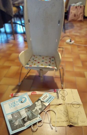 🕰️ Chaise Pot Vintage BABY RELAX – Années 70 – Avec Notice