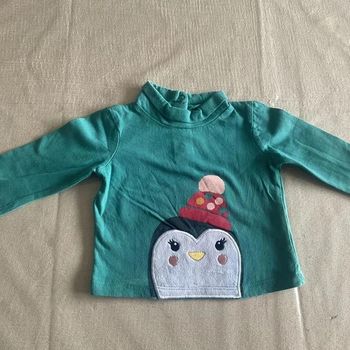 🎉 T-shirt Manches Longues Pingouin In Extenso 🎉