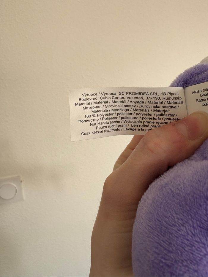 Peluche Lapin Milka Violet - photo numéro 5
