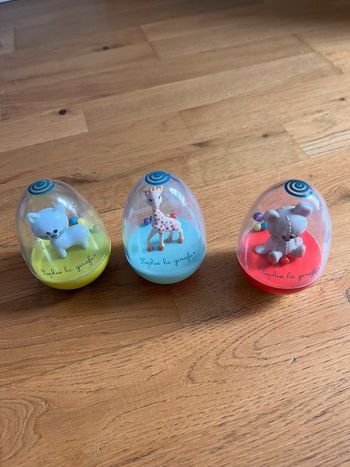 Lot de 3 culbutos Sophie la Girafe