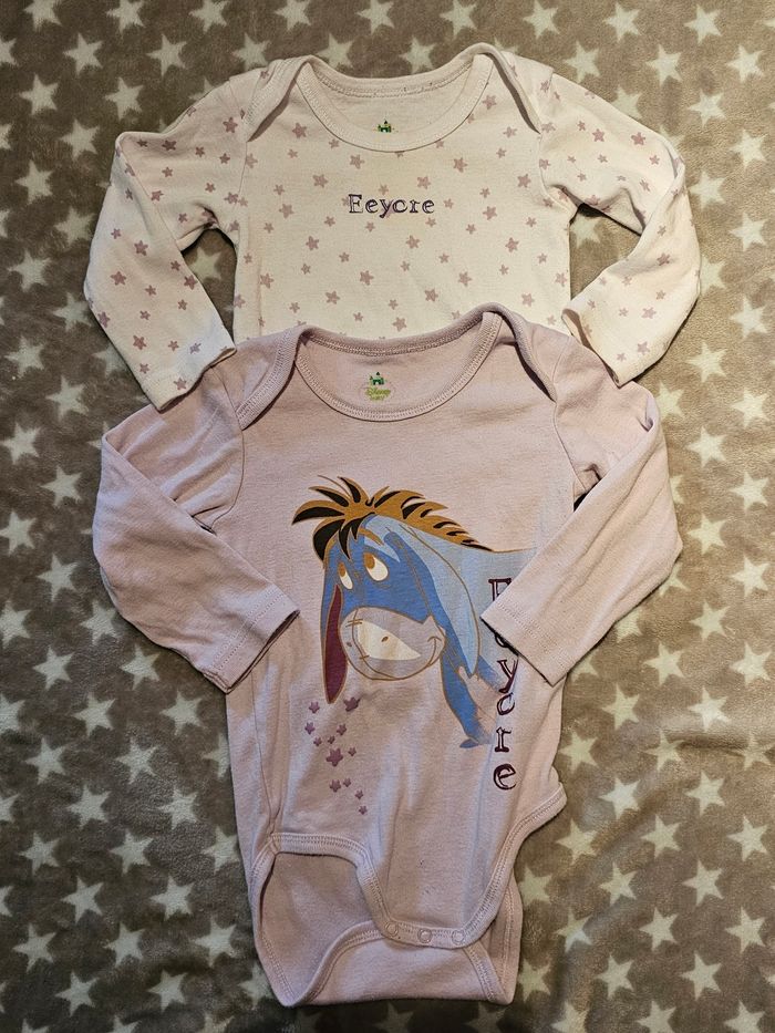 Lot de 2 bodies fille ML 12 mois