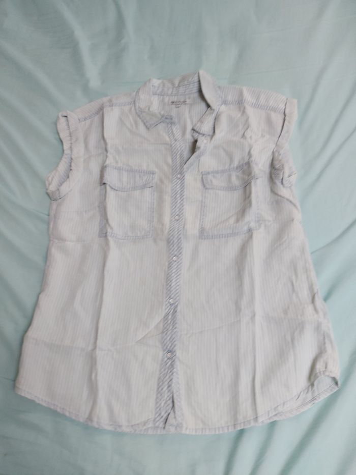 Chemise sans manche en lyocell