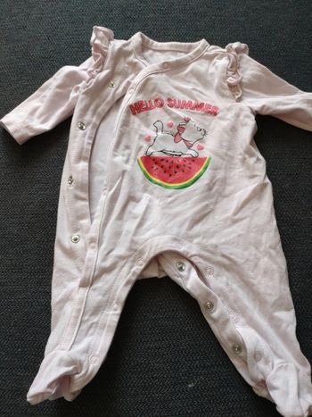 Pyjama orchestra taille 1 mois