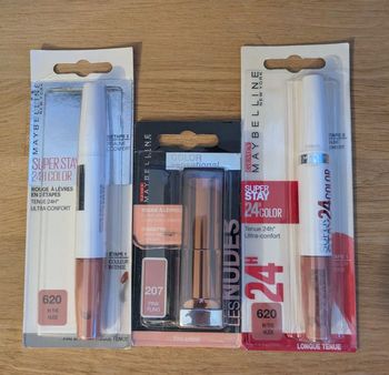 Lot de 3 rouges à lèvres Gemey Maybelline - Neuf sous blister