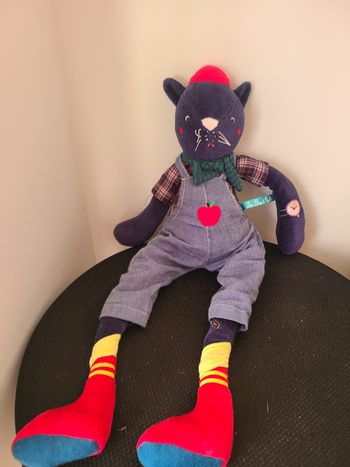 LES BROC & ROLL'S Peluche chat Eddie