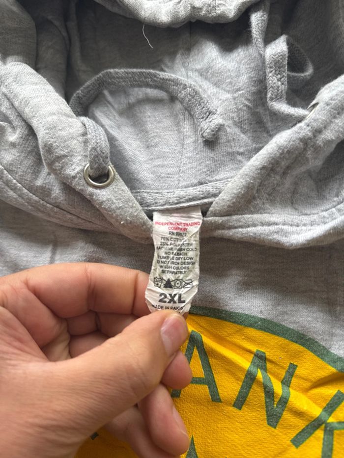 Sweat à capuche gris Pdank Records – Taille 2XL - photo numéro 4