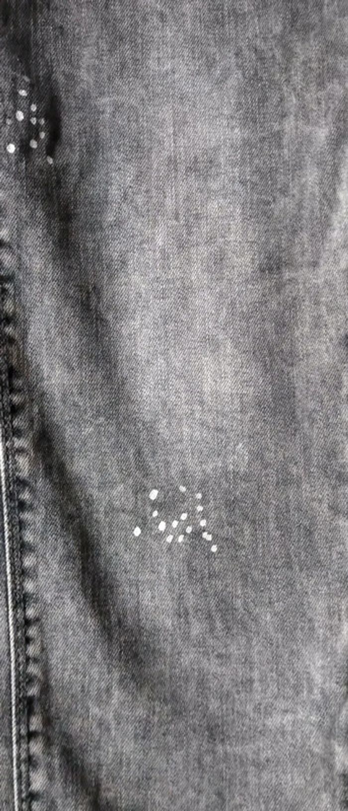 Pantalon skinny gris effet tâches blanches neuf femme 42/44 kiabi - photo numéro 6