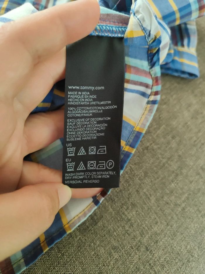 Chemise à carreaux tommy Hilfiger 4 ans - photo numéro 5