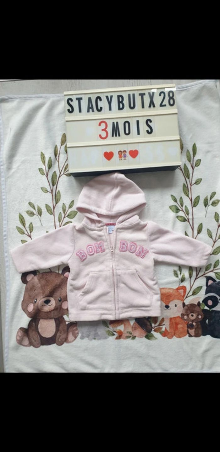 Veste chaude 3 mois fille