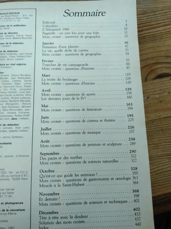 Almanach rustica de 1988 - photo numéro 4
