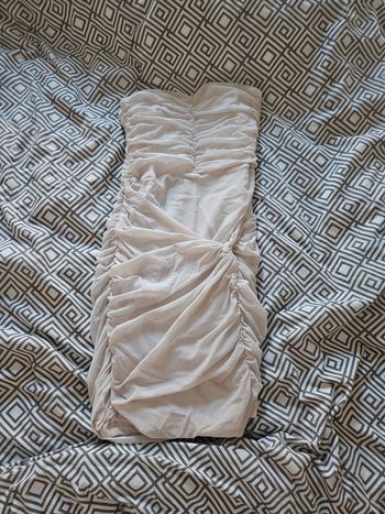 Robe bandeau drapeau blanche h&m