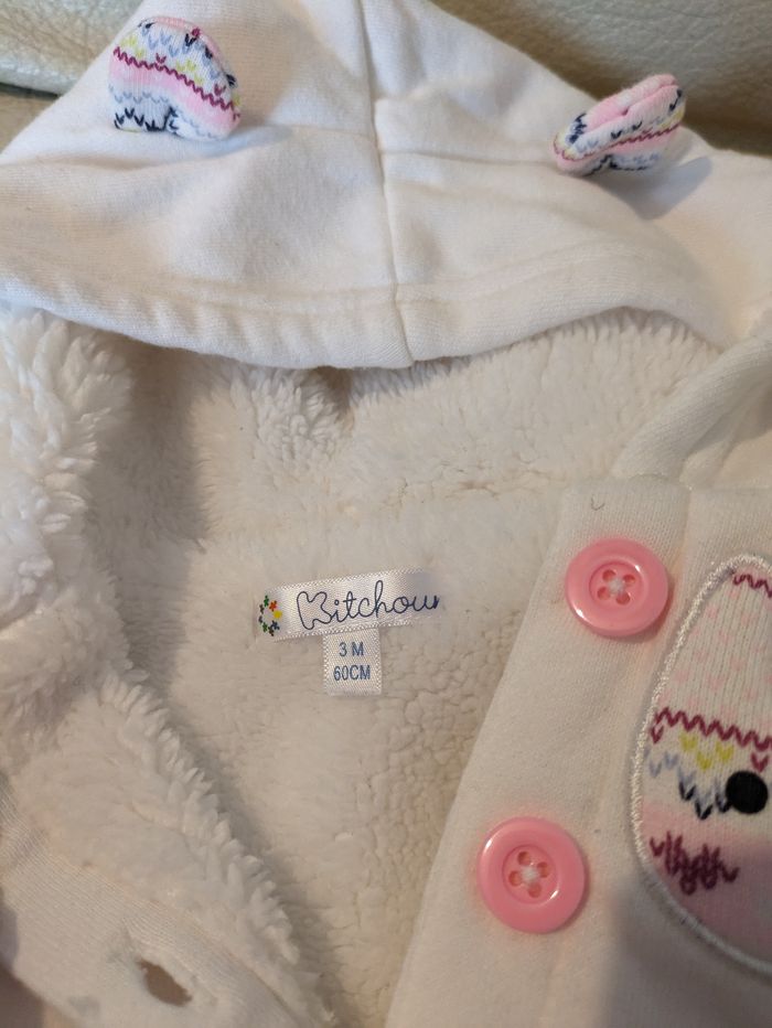 Lot 2 gilets chaud bébé 3 mois - photo numéro 2