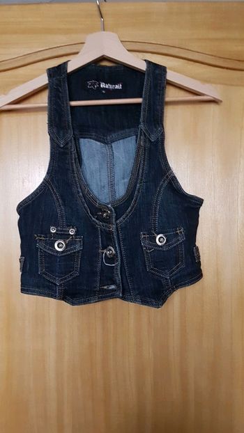 Gilet sans manches en jean
