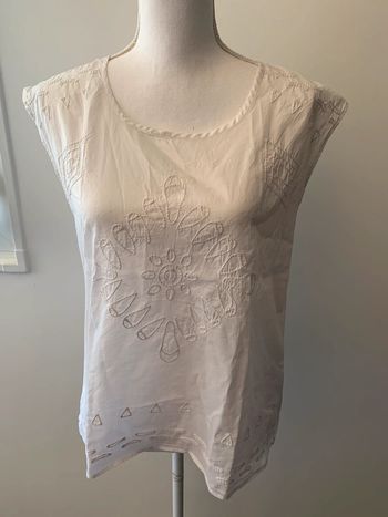 Blouse en coton et broderies Sud Express T38